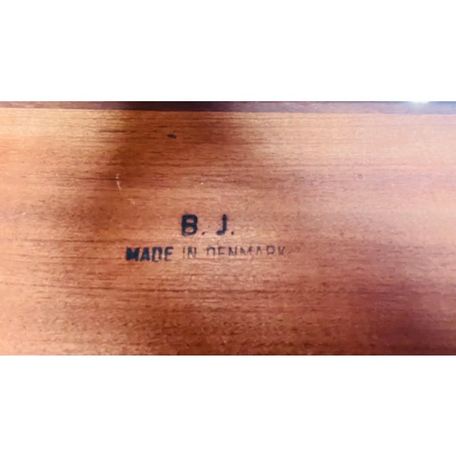 Brown Danish Modern Arne Vodder Style Teak Writing or Executive Desk 1960s For Sale - Image 8 of 9
