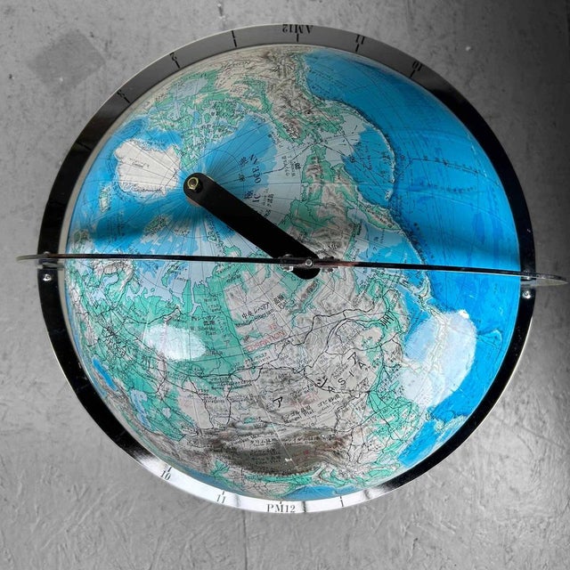 Large Japanese Globe World Map from Gakken, Japan, 1980s For Sale - Image 3 of 18