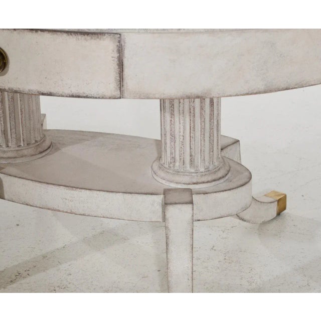 European Oval Center Table, 1820s For Sale - Image 3 of 12