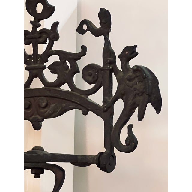 Victorian 19th Century English Cast Iron Wall Bell For Sale - Image 3 of 12
