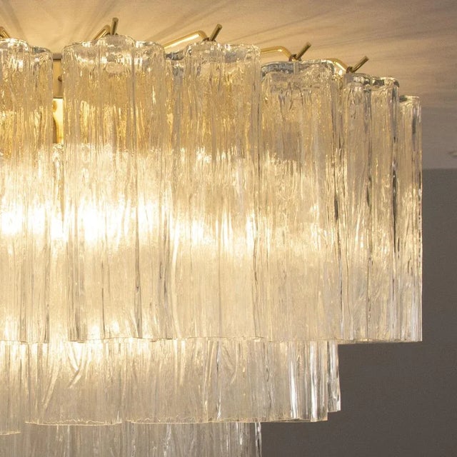 Large Ceiling Light with Murano Trunci Glass, Italy, 1990s For Sale - Image 10 of 12