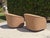 Late 20th Century Vintage Milo Baughman Style Sculptural Swivel Barrel Lounge Chairs by Classic Gallery, Pair For Sale - Image 5 of 15