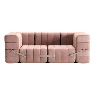 Flexible Two-Seater Sofa with Armrests by Ambivalenz, Set of 7 For Sale