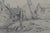 Mid 19th Century French School 1840 Antique Pencil Drawing of a Coastal Village and Fishing Boats For Sale - Image 5 of 6