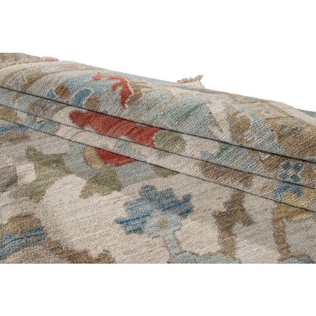 Early 21st Century 21st Century Modern Sultanabad Wool Rug For Sale - Image 5 of 11