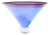 Philip Baldwin & Monica Guggisberg Mid Century Blue Art Glass Vase For Sale