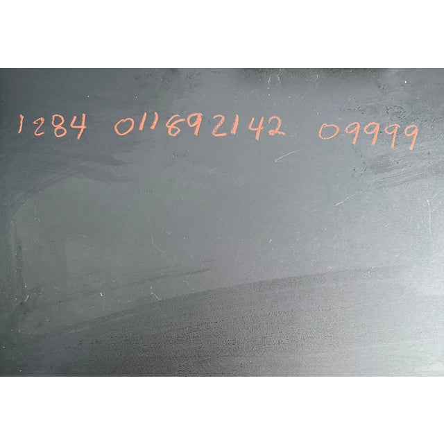 Black Chinoiserie Paint Decorated Faux Bamboo Cabinet For Sale - Image 8 of 13