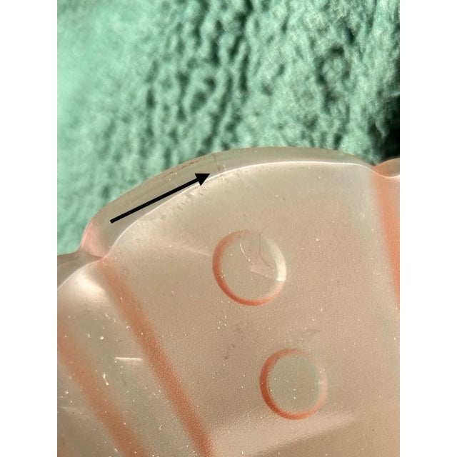 Pink Antique Pink Glass Hanging Light Fixture For Sale - Image 8 of 8