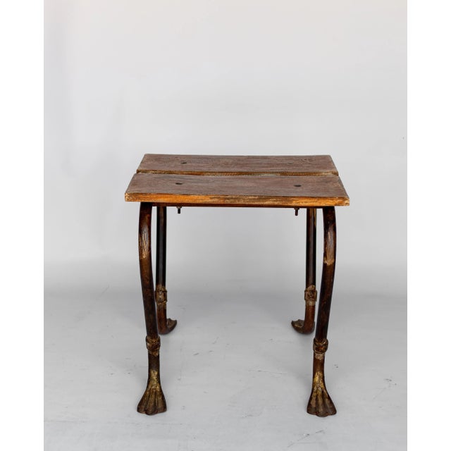 Stool With Unusual Duck Foot 1960s Vintage For Sale - Image 9 of 9