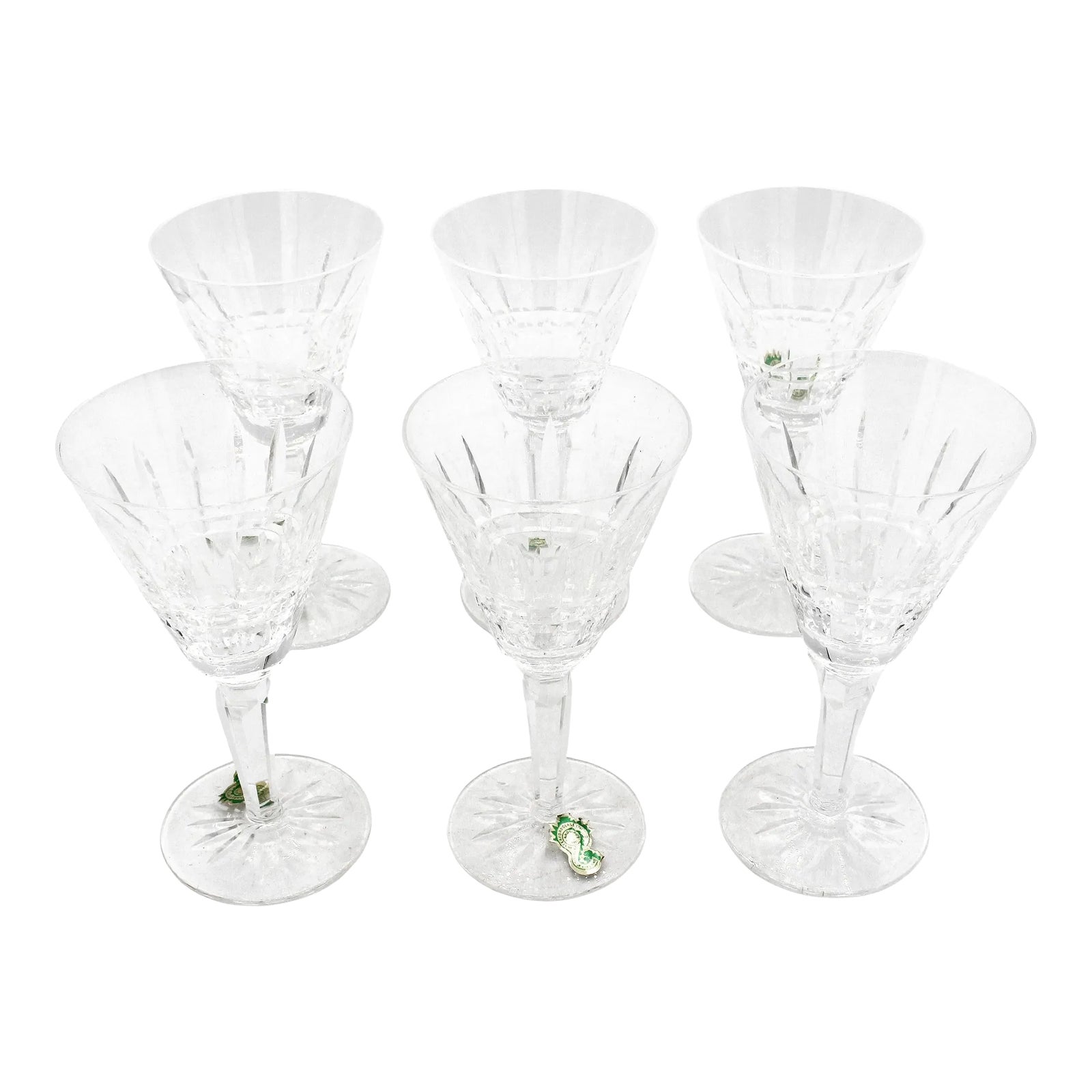 Circa 1970 Set of 6 Glenmore by Waterford White Wine Glasses | Chairish