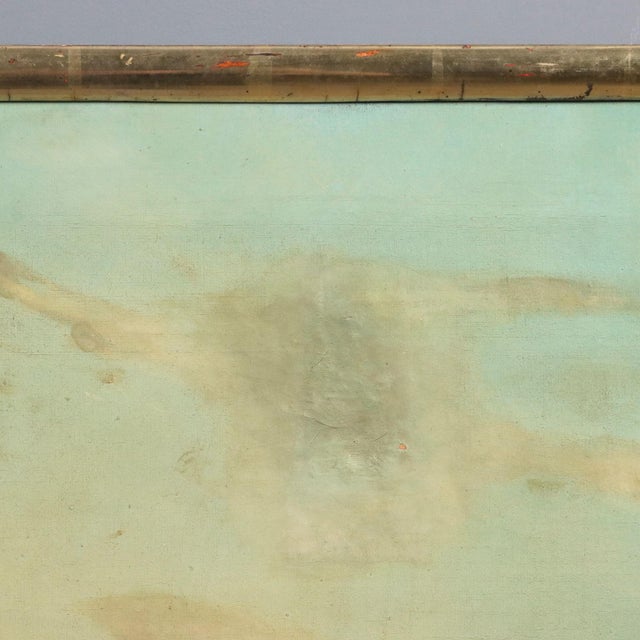 G. Ramano, View of Nisida, 1865, Oil on Canvas For Sale - Image 10 of 15