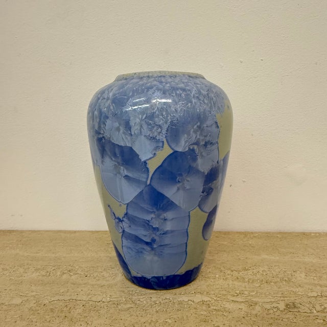 1980s Crystalline Vase Snowflake Collection V&S Gallery, 1980s For Sale - Image 5 of 10