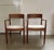 Beautiful set of 2 chairs designed by Henning Kjaernulf for KS Mobler, Denmark, 1960s. Not easy to find this model with...