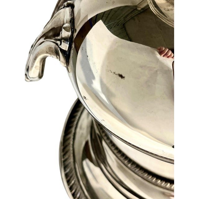 Vintage Silver Plate Ice Champagne Bucket by Leonard For Sale - Image 11 of 17