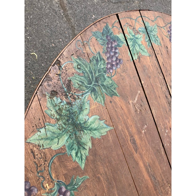 Antique French Wine Tasting Table For Sale In Boston - Image 6 of 11