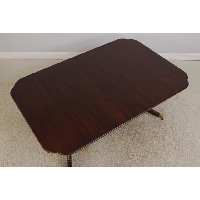 Traditional Statton Centennial Cherry Dining Table For Sale - Image 3 of 15