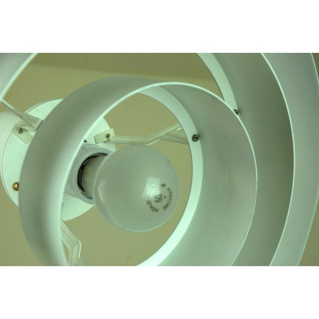 White Prototype Pendant Lamp by Jo Hammerborg for Fog & Mørup, 1960s For Sale - Image 8 of 10