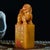 Vintage Chinese Shoushan Tianhuang Stone Seal With Ancient Beast Finial For Sale - Image 4 of 9