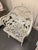White 19th Century Antique Victorian Cast Aluminum Garden Chairs For Sale - Image 8 of 9