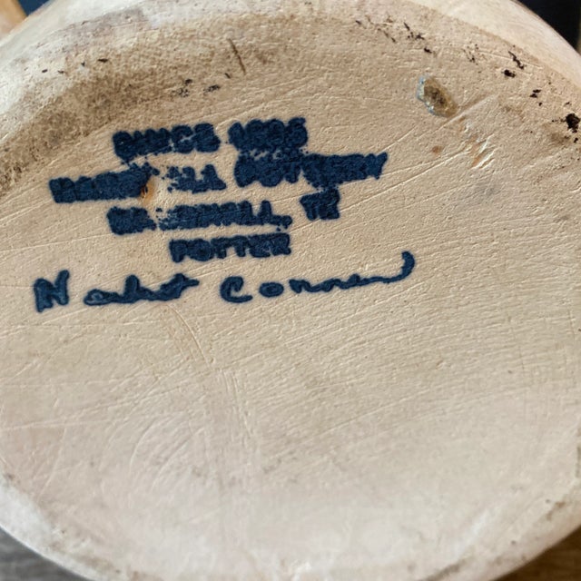 Vintage Signed Marshall Pottery Stoneware Pitcher For Sale - Image 12 of 12