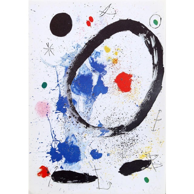 Artist: Joan Miro, Spanish (1893 - 1983). Title: Twilight's Ring. Medium: Offset Lithograph. Size: 14 x 9.5 in. (35.56 x...
