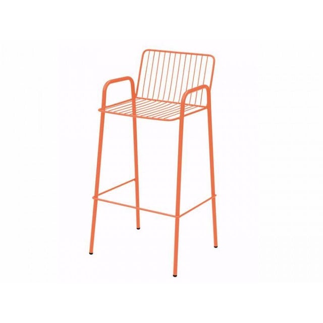 New Industrial Wrought Iron Shop Stacking Stool For Sale - Image 4 of 5
