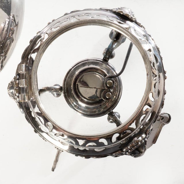 Metal 19th Century Silverplate Tilting Tea Pot For Sale - Image 7 of 12