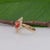 Metal 1.5Ct Padparadscha Sapphire Ring With Natural Diamond Accents: Solid 14k Gold, Size 6.75 For Sale - Image 7 of 10