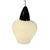 Mid 20th Century Vintage MCM Pendant Light in Semi Translucent White Glass and Red Top by Louis Kalff, 1950s For Sale - Image 5 of 9