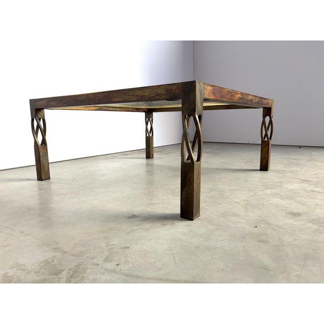 Vintage Steel Coffee Table, 1980s For Sale - Image 6 of 13