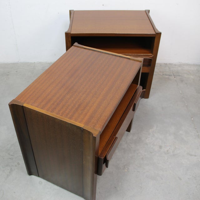 1970s Vintage Small Bedside Tables, 1970s, Set of 2 For Sale - Image 5 of 6