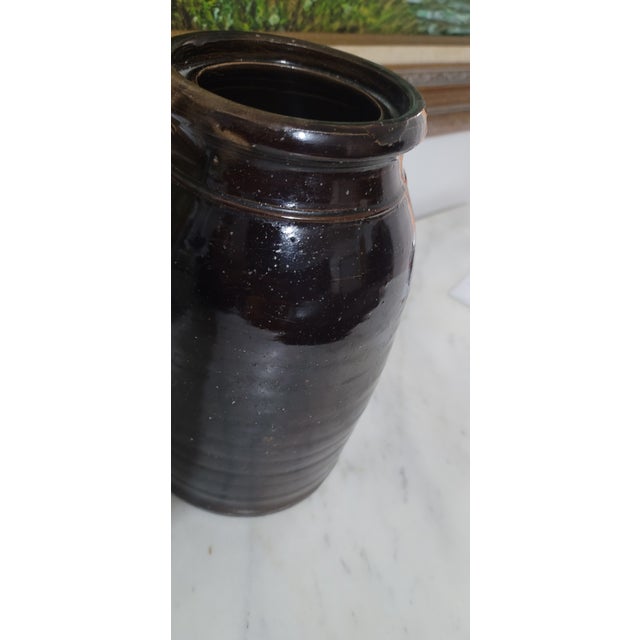 Antique Donaghho Company Parkersburg w.v Wax Seal Stoneware Crock For Sale - Image 4 of 12