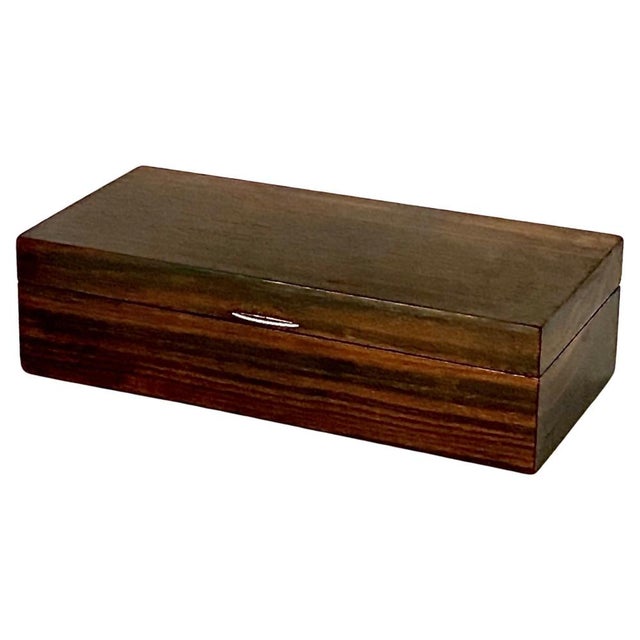 Brown Ebony Macassar Box in Brown Color, France, 1930s For Sale - Image 8 of 8