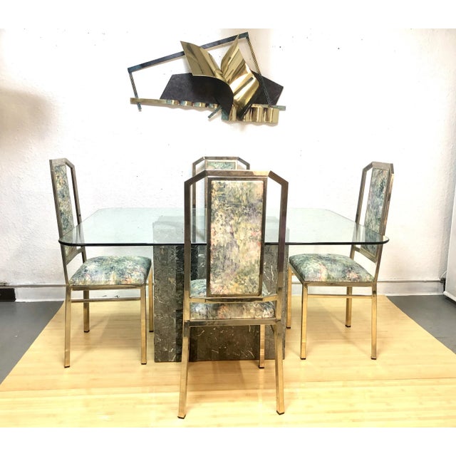 1970s Set of 6 Chromed Steel Dining Chairs 1980s | Jc Mahey For Sale - Image 5 of 11