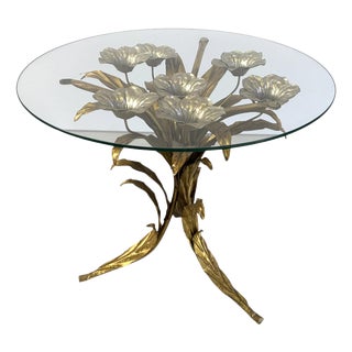 Vintage Side Table in the style of Coco Chanel by Hans Kögl, 1960s For Sale