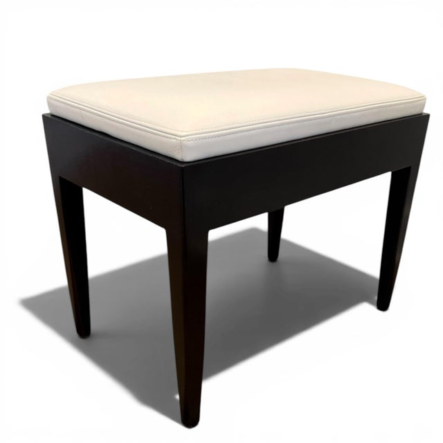 Classic bench designed by Christian Liaigre (French, 1943-2020). The design for the Aubere bench was conceived for a...