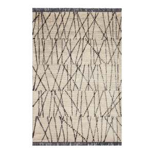 Chris Loves Julia x Loloi Alice Rug Cream / Charcoal 5'-2" x 7'-6" Area Rug