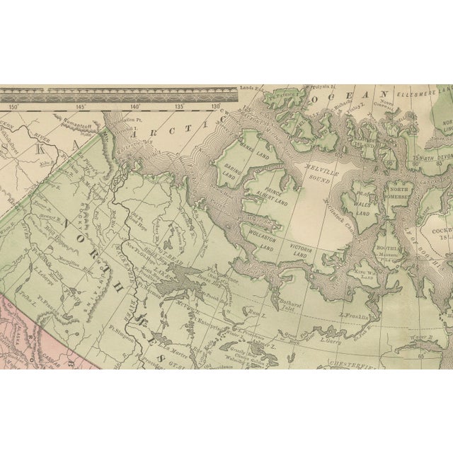 Antique Railroad Map of Canada, 1888 For Sale - Image 4 of 10