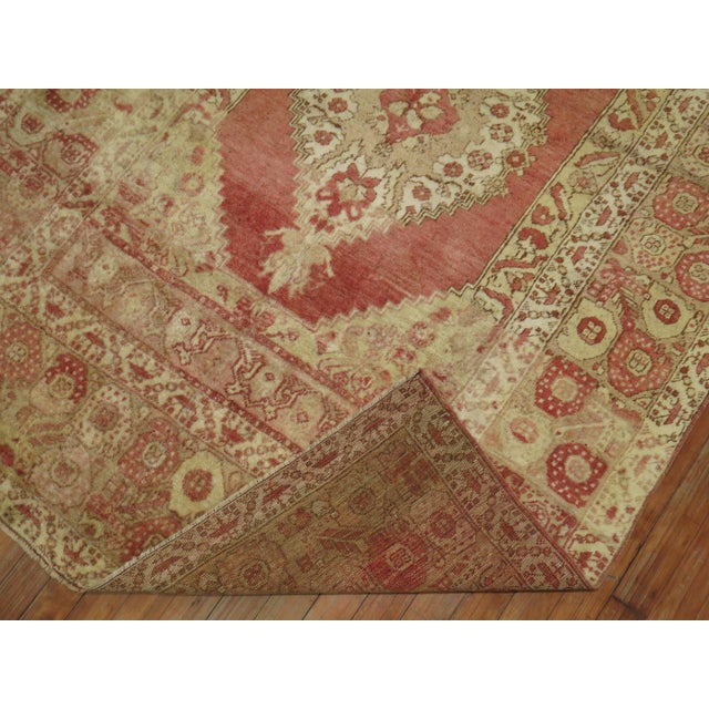 Early 21st Century Antique Zabihi Collection Turkish Oushak Accent Rug For Sale - Image 5 of 7