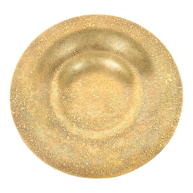 Tiffany Studios New York Bronze Doré Plate or Shallow Bowl For Sale