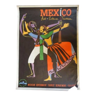 Vintage Mexican Travel Poster For Sale