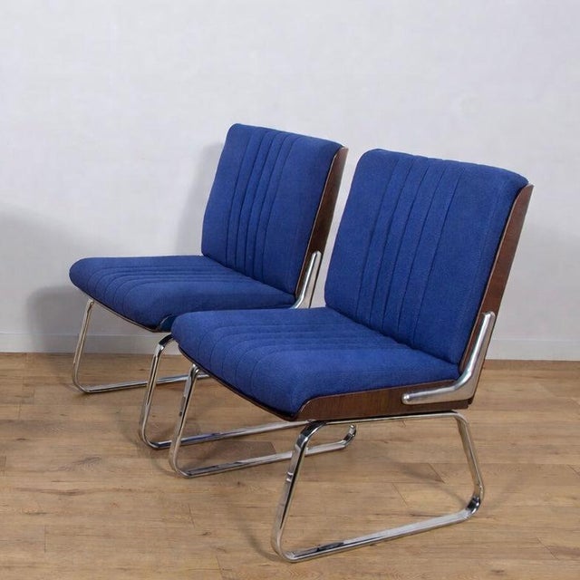 Modern Mid-Century Chrome & Rosewood Dining Chairs by Gordon Russell for Verco, 1960s, Set of 2 For Sale - Image 3 of 11
