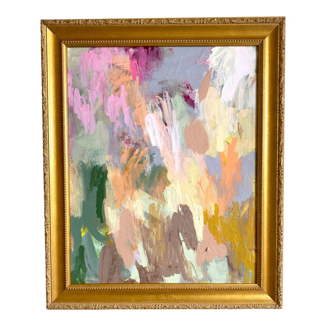 "Spring Ether" 2026 Original Painting With Vintage Frame by Jessalin Beutler For Sale