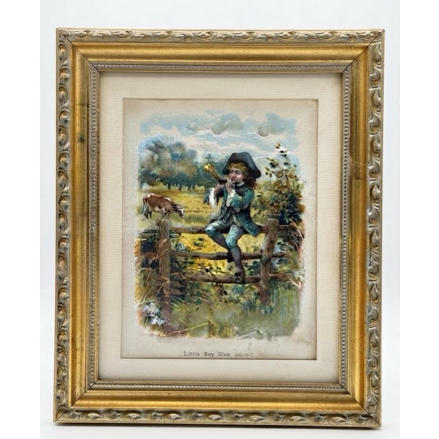 A charming coordinated set of three antique-style nursery rhyme illustrations featuring the beloved childhood stories Jack...