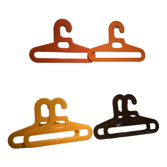 Pop Art Coat Hangers, 1970s, Set of 6 For Sale