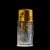 René Lalique Figurines et Guirlandes Glass and Bronze Atomizer Perfume Bottle This perfume bottle measures: 1.5 wide x 1.5...