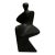 Mid 20th Century Modernist Bronze Figural Sculpture 9.5” Tall For Sale