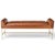Not Yet Made - Made To Order Cinnamon Leather Bench For Sale - Image 5 of 5