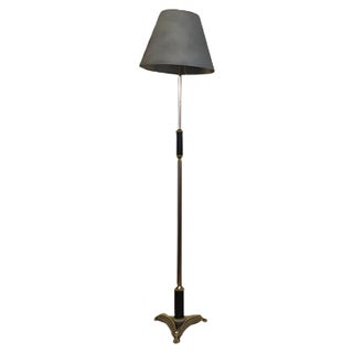 Silver Floor Lamp, 1950s For Sale