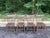 Mid 20th Century Vintage Hand-Painted Faux Bamboo Dining Chairs – Set of 4 For Sale - Image 5 of 7